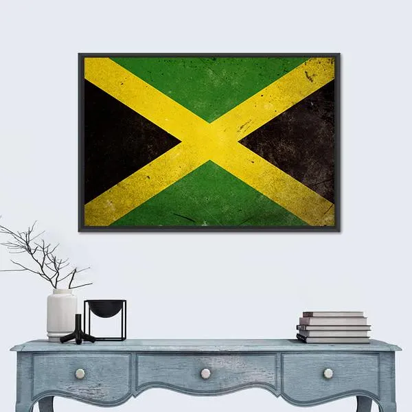 Flag Of Jamaica Canvas Wall Art