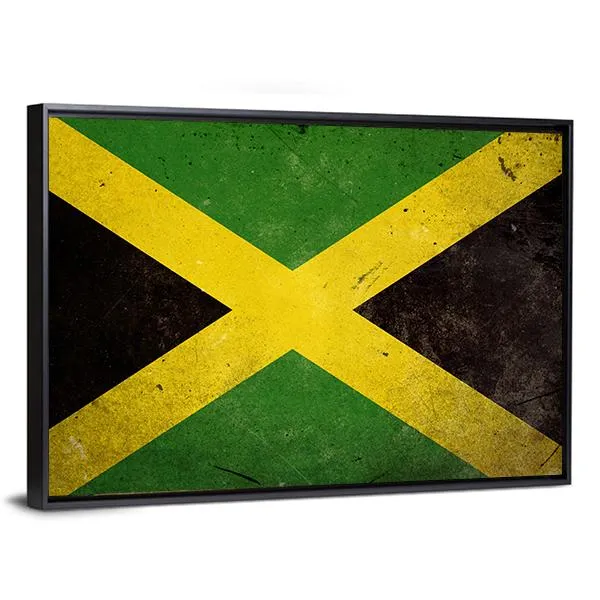 Flag Of Jamaica Canvas Wall Art