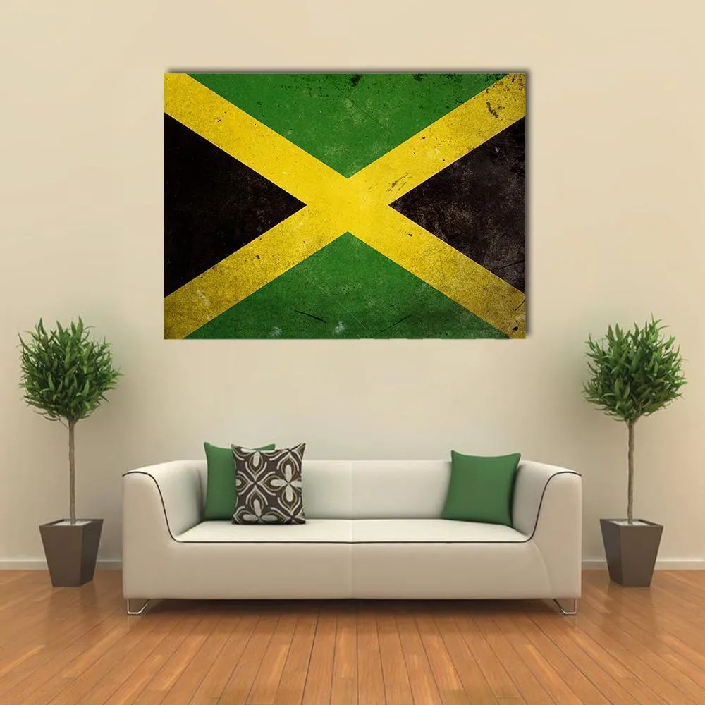 Flag Of Jamaica Canvas Wall Art