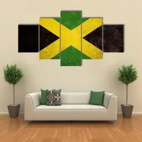 Flag Of Jamaica Canvas Wall Art