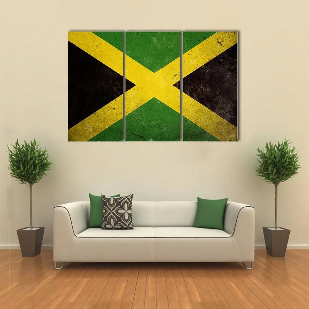 Flag Of Jamaica Canvas Wall Art