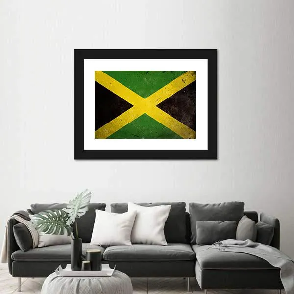 Flag Of Jamaica Canvas Wall Art
