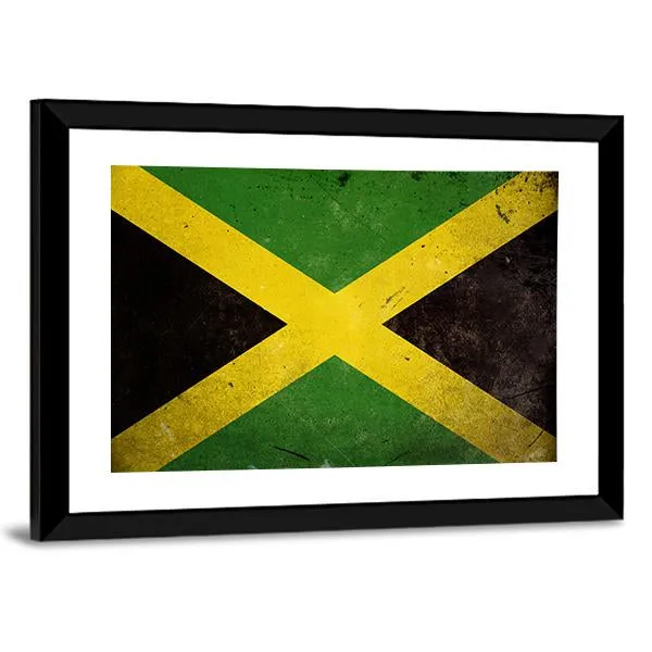 Flag Of Jamaica Canvas Wall Art
