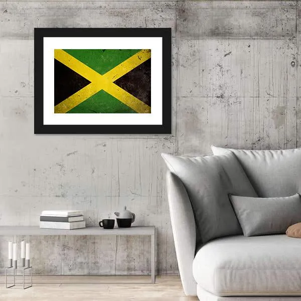 Flag Of Jamaica Canvas Wall Art