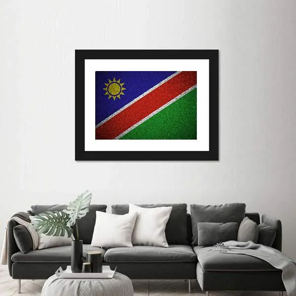 Flag Of Namibia Canvas Wall Art