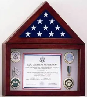 Flags Connections Flag Display Case with a 10 high Shadow Box