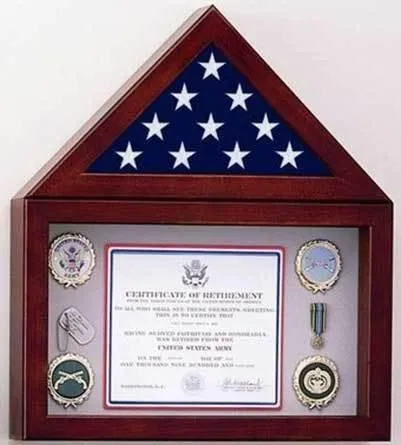 Flags Connections Flag Display Case with a 10 high Shadow Box