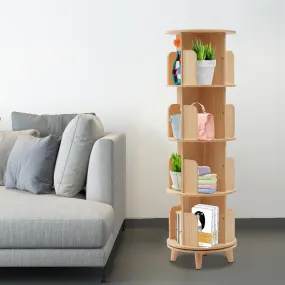 Floor Standing Storage Rack with 360-Degree Rotation