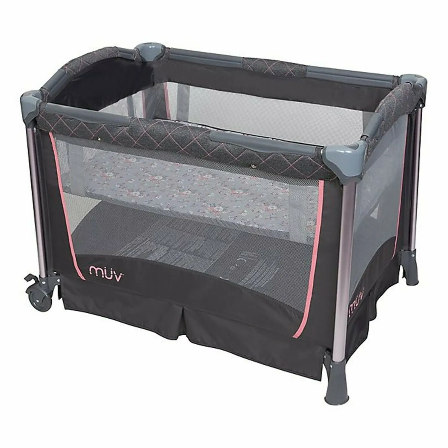 Floral Baby Stroller with Car Seat Travel System High Chair Playard Girl's Combo