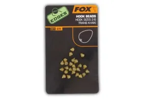 FOX EDGES HOOK BEADS HOOK SIZES 2-6 TRANS KHAKI