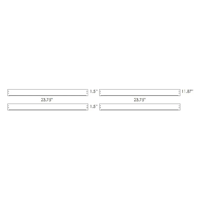 FPSURF22 2x2 Flat Panel Surface Mounting Kit