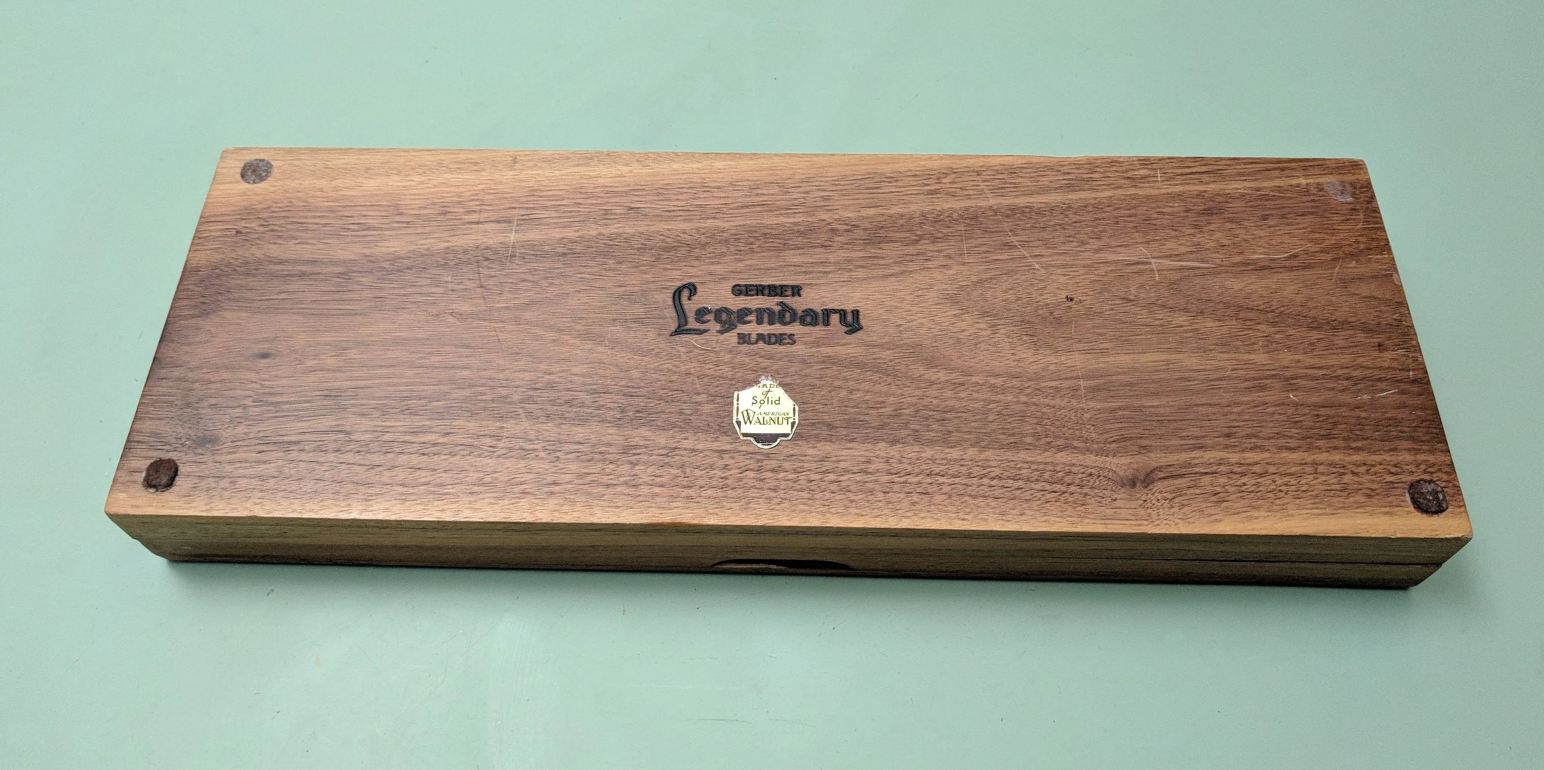 GERBER Legendary Blades 4pc presentation Carving Set - Walnut Box F*S