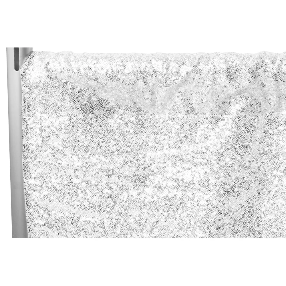 Glitz Sequin 10ft H x 52" W Drape/Backdrop panel - White