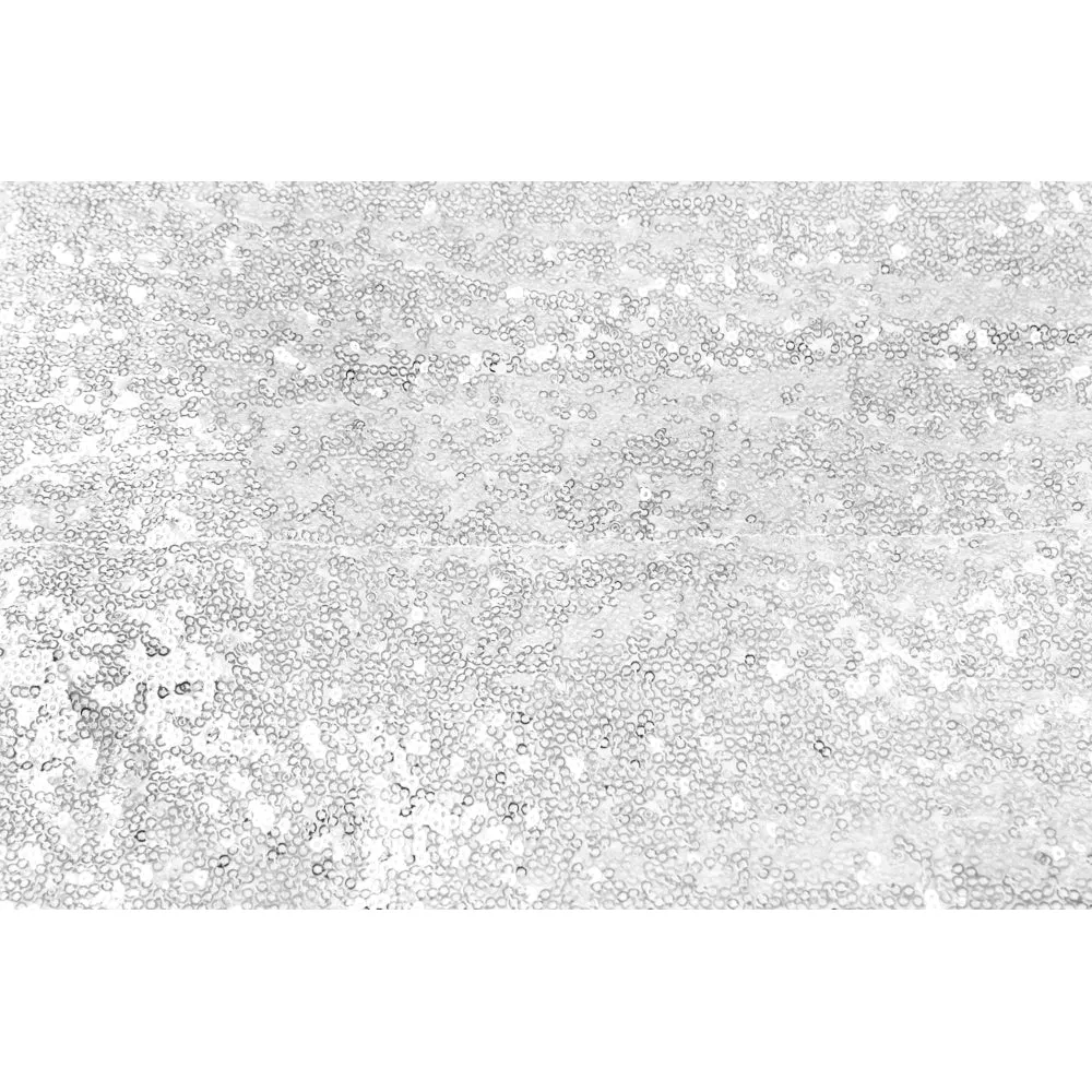 Glitz Sequin 10ft H x 52" W Drape/Backdrop panel - White