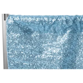 Glitz Sequin 14ft H x 52" W Drape/Backdrop panel - Baby Blue