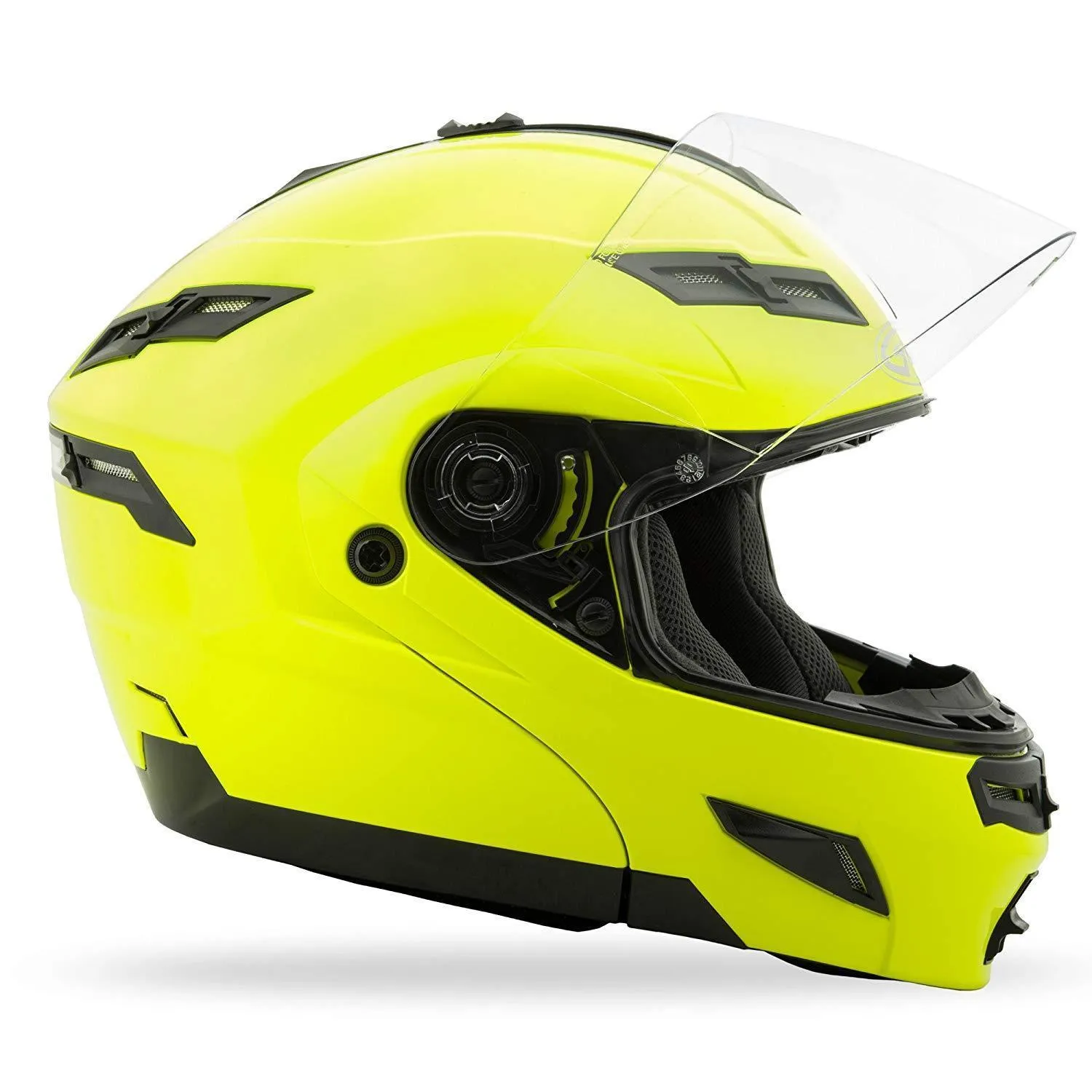GMax GM54 Hi-Viz Neon Yellow Modular Helmet