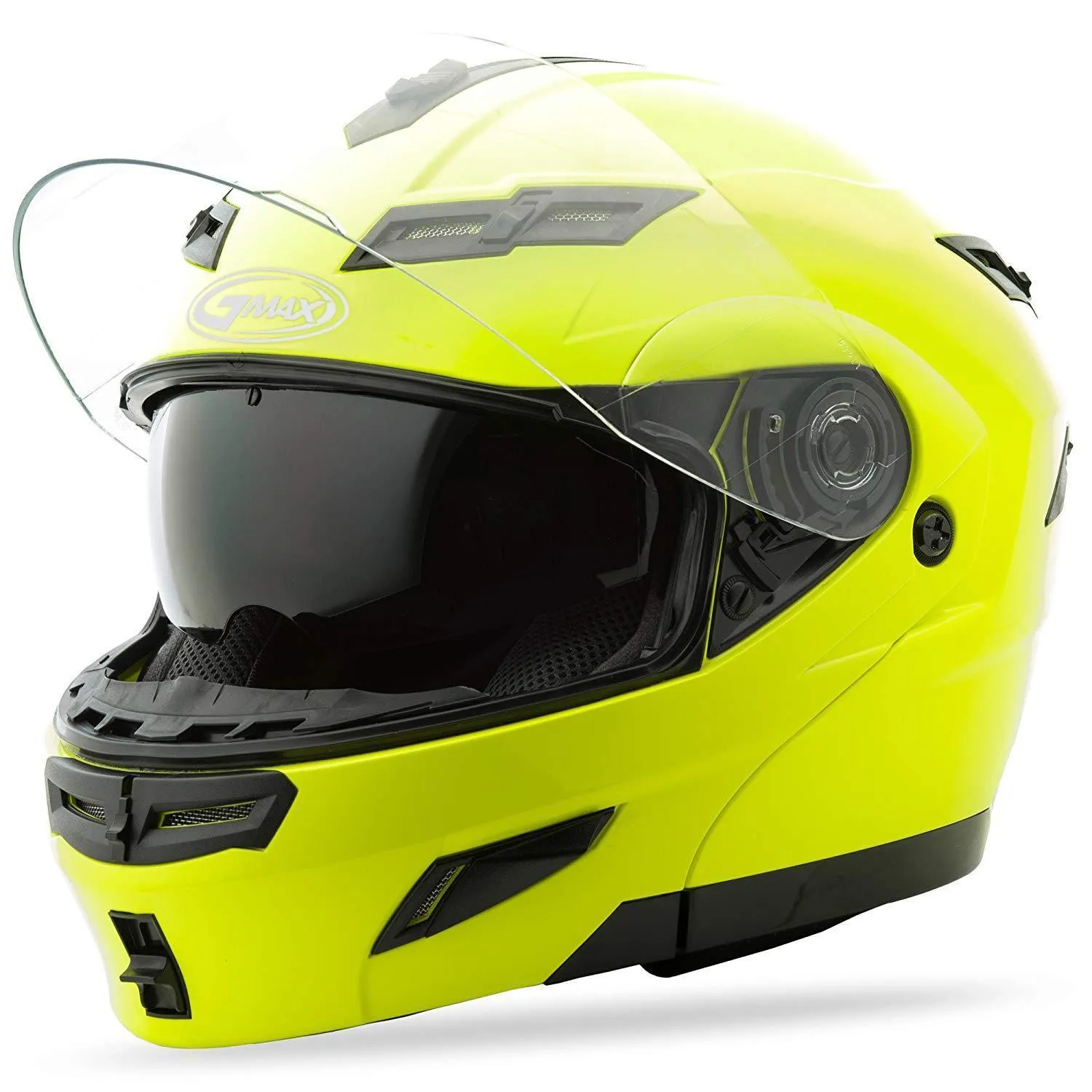 GMax GM54 Hi-Viz Neon Yellow Modular Helmet