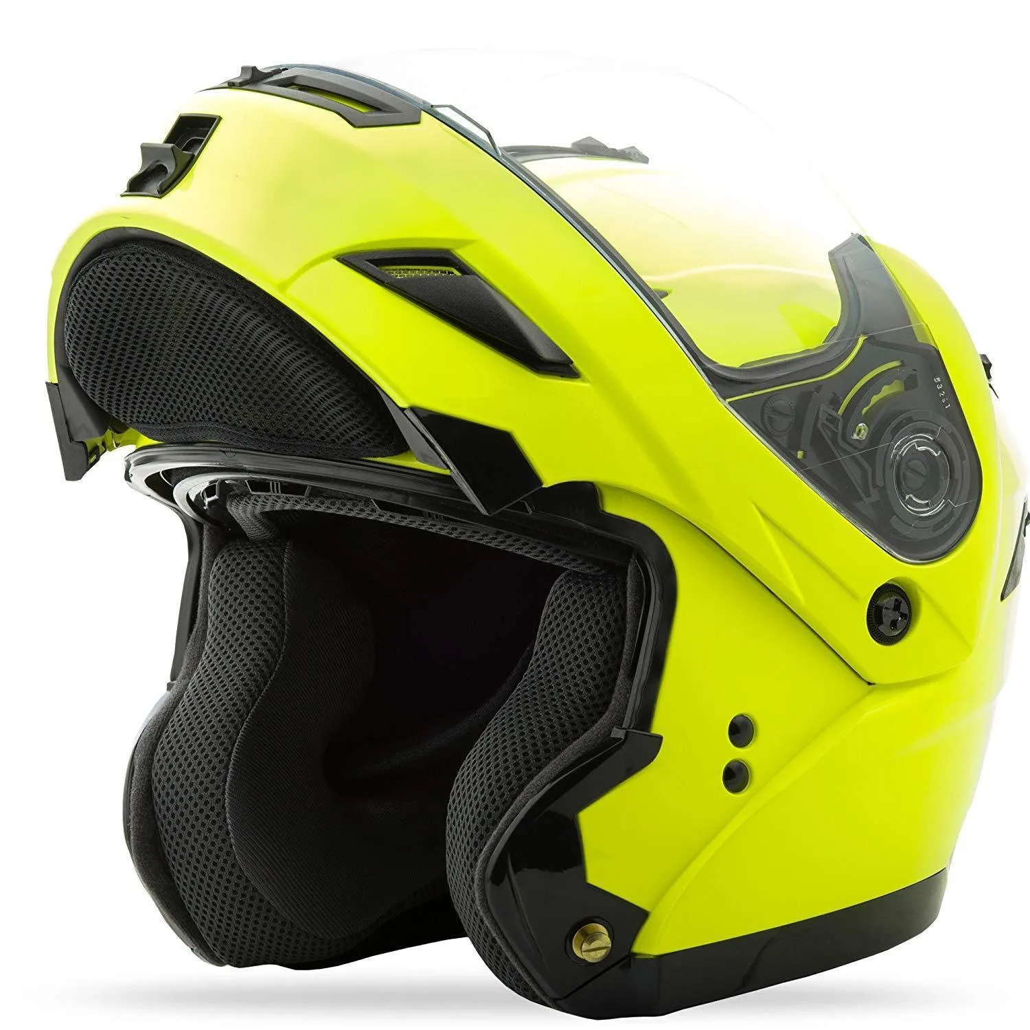 GMax GM54 Hi-Viz Neon Yellow Modular Helmet