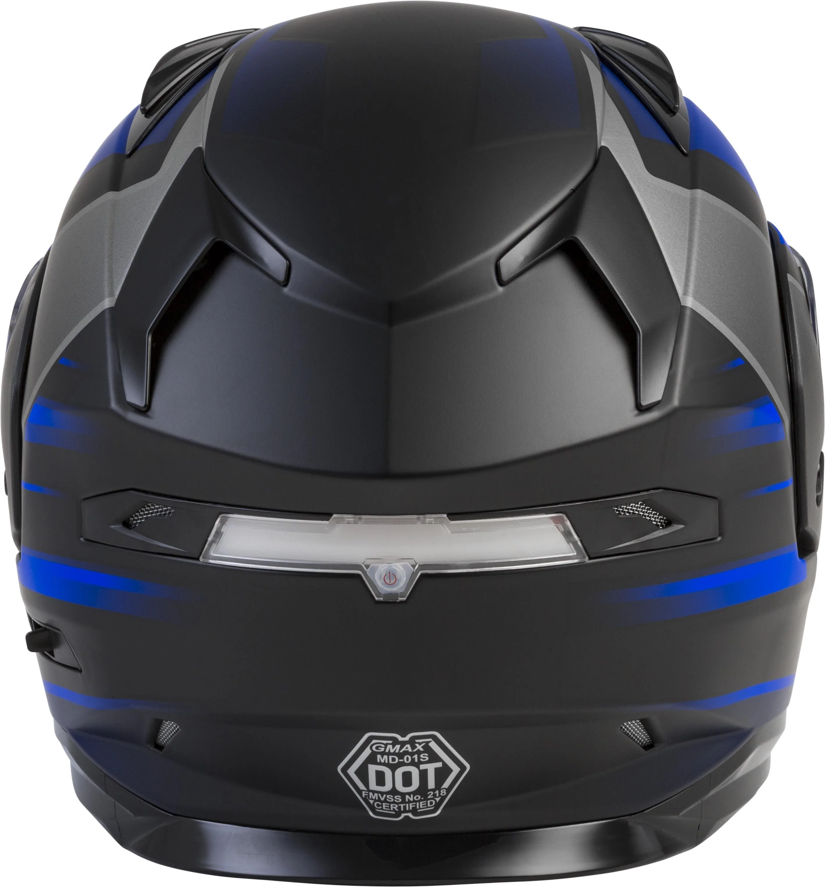 Gmax MD-01S Modular Snow Helmet Descendant Matte Black Blue Electric Shield