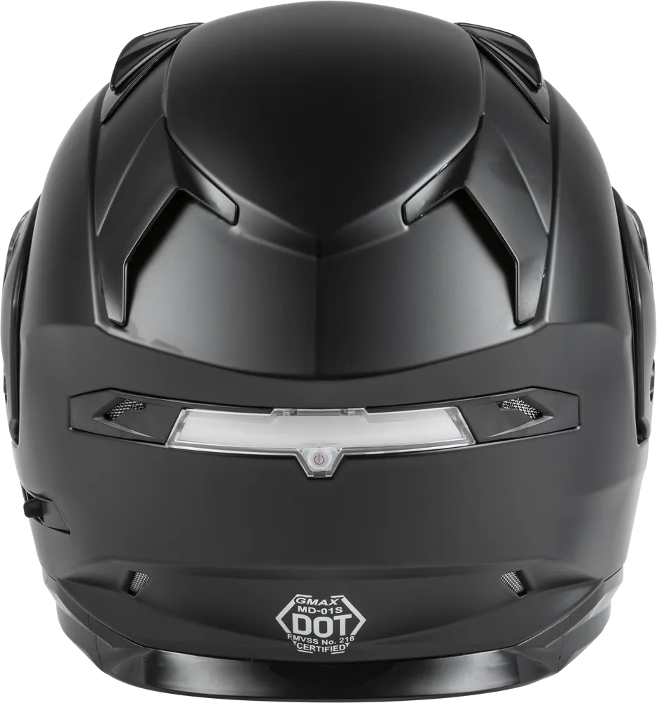 Gmax MD-01S Modular Snow Helmet Matte Black Dual Lens