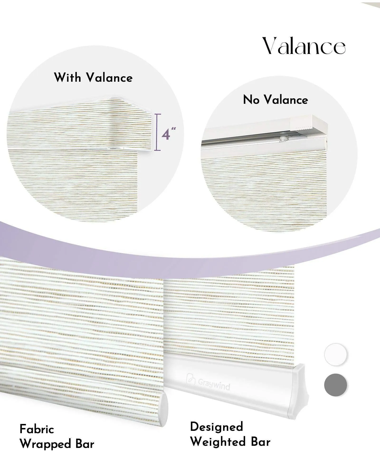 Graywind Hardwired Smart Light Filtering Panel Track Blinds | Natural Series | Custom Width to 177"