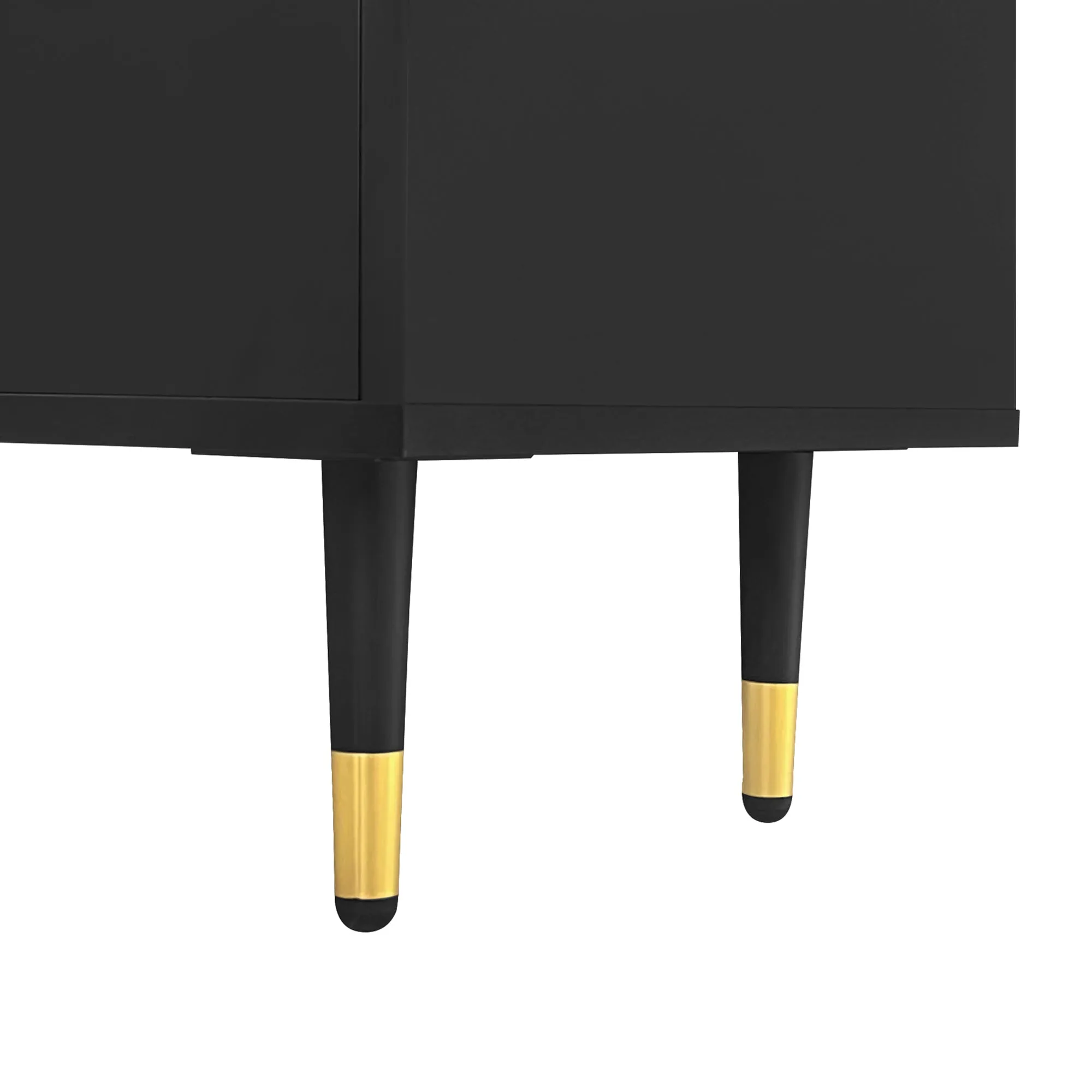 Greta Sideboard Buffet Cabinet - Black