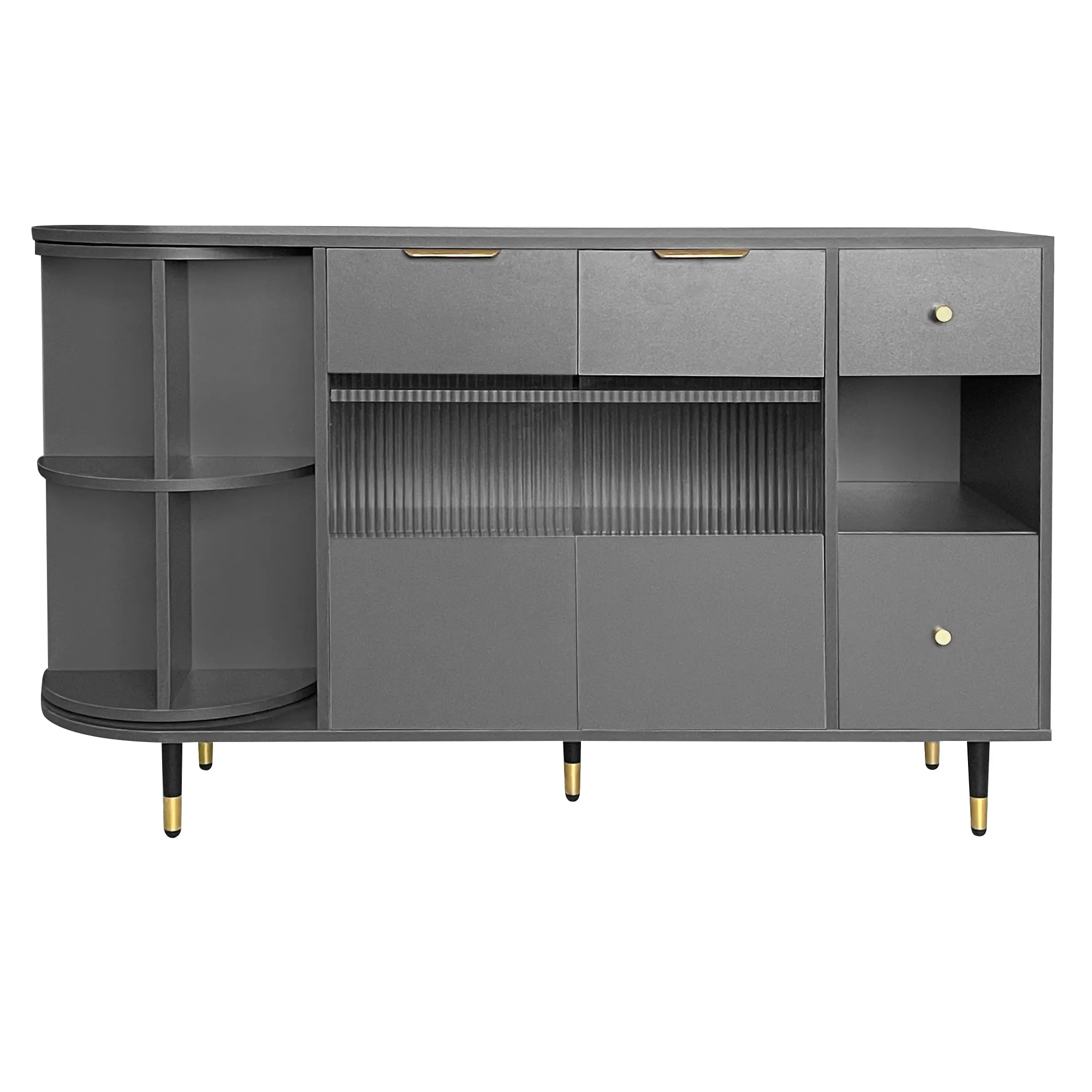 Greta Sideboard Buffet Cabinet - Gray