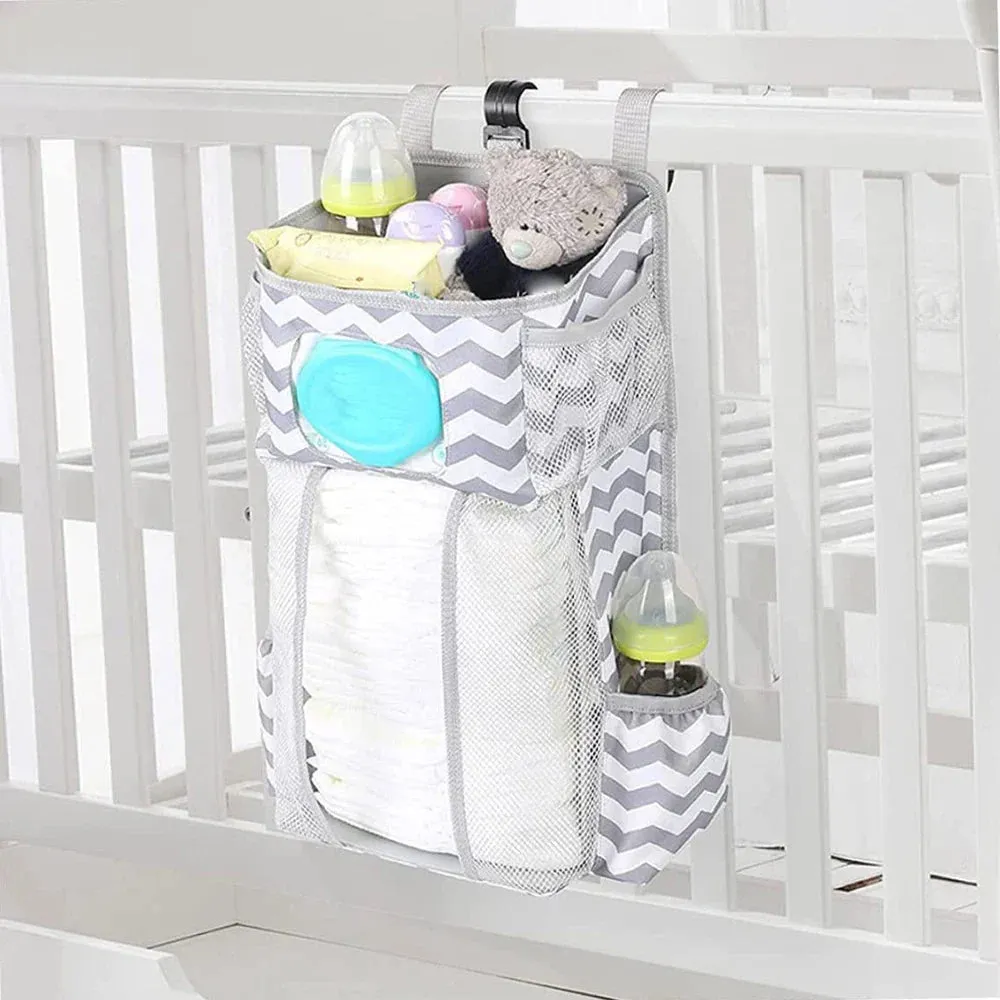 Hanging Diaper Caddy Organizer for Changing Table & Cribs