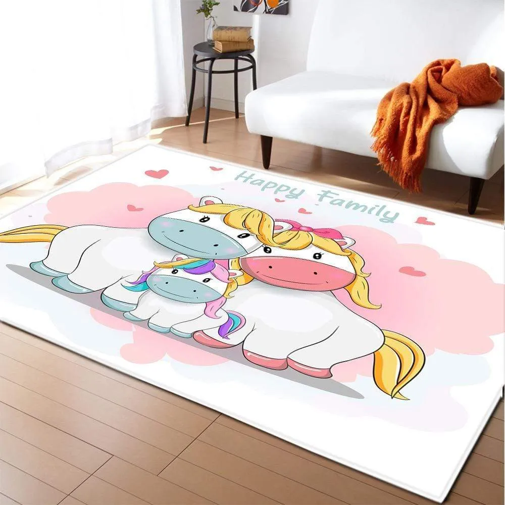 Happy Family Unicorn Rug