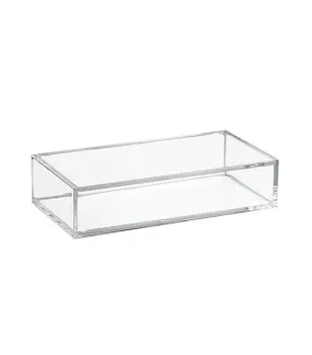 iDesign Clarity Vanity Storage Box with Lid
