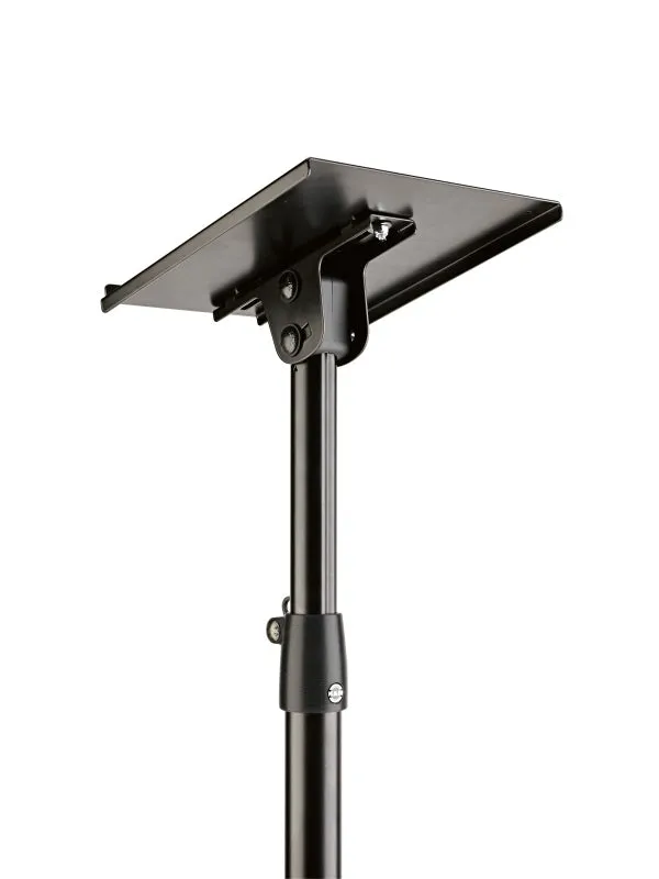 K&M Monitor Stand With Tiltable Tray & Metal Tripod Black Color