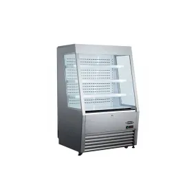 Kool-It KOM-48 SS 48" Stainless Steel Open Merchandiser