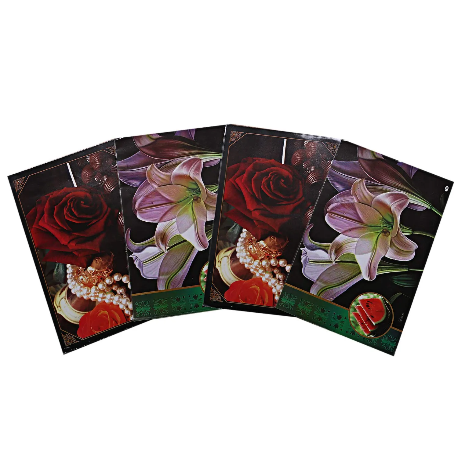 Kuber Industries PVC 6 Pieces Reversible Dining Table Placemat Set (Multi)-CTKTC028211