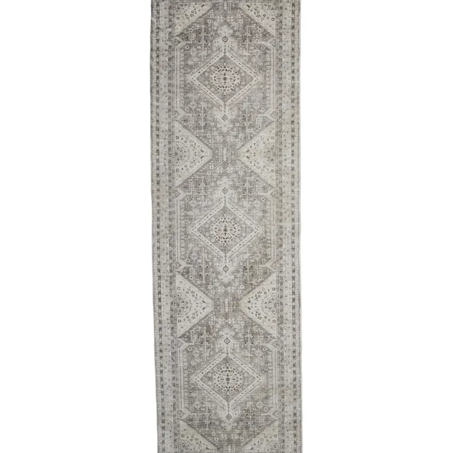 Lagos Machine Washable Large Grey Carpet Rug