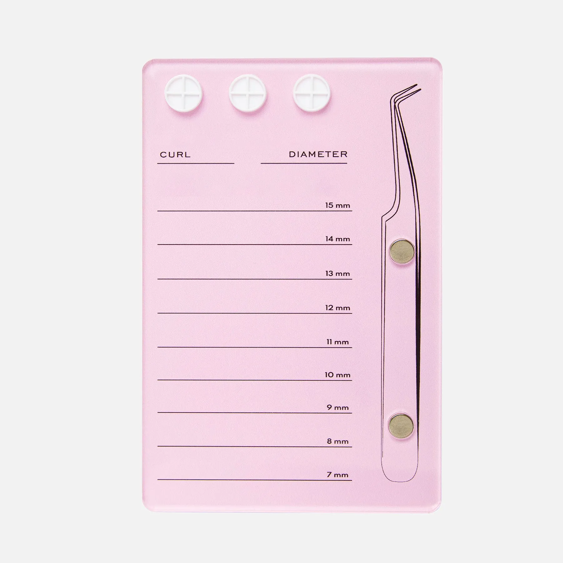 Lash Tile with Magnetic Tweezer Holder
