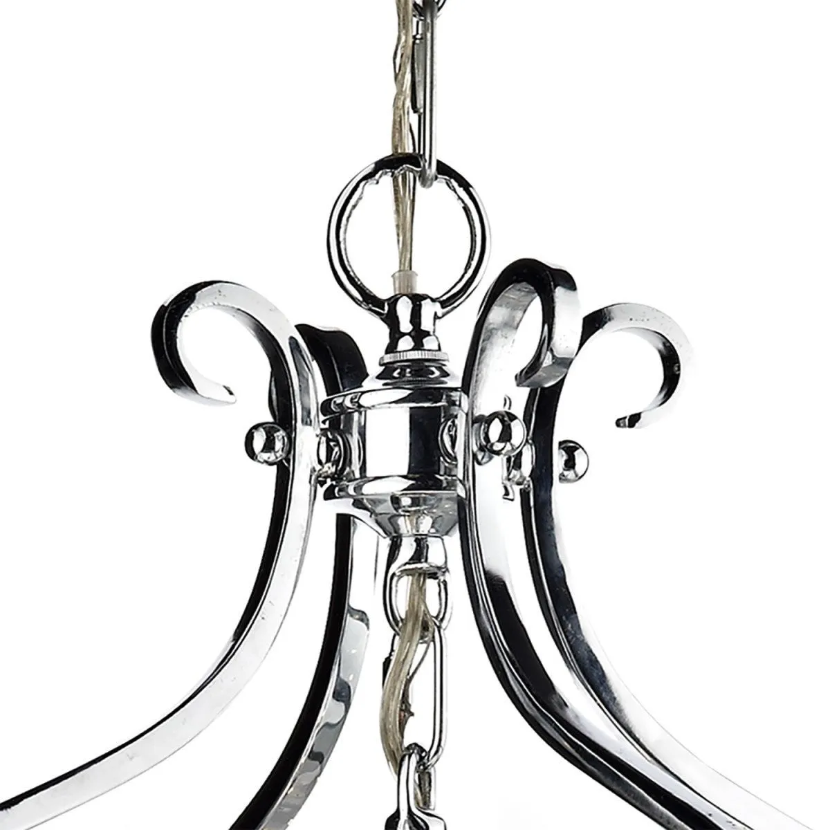Leaves Green Polished Chrome and Glass Lantern Pendant - ID 4505