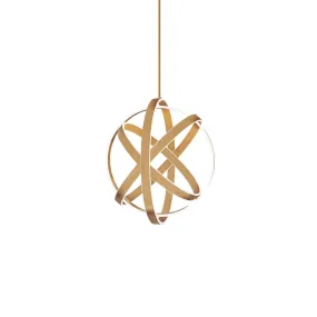 LED Chandelier from the Kinetic Collection in Aged Brass Finish by Modern Forms