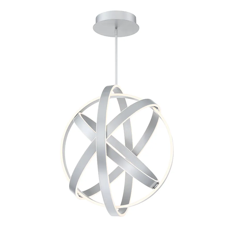 LED Chandelier from the Kinetic Collection in Titanium Finish by Modern Forms