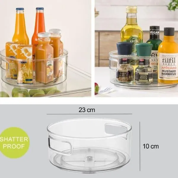 LIMON TURNTABLE STORAGE CONTAINER 23CM