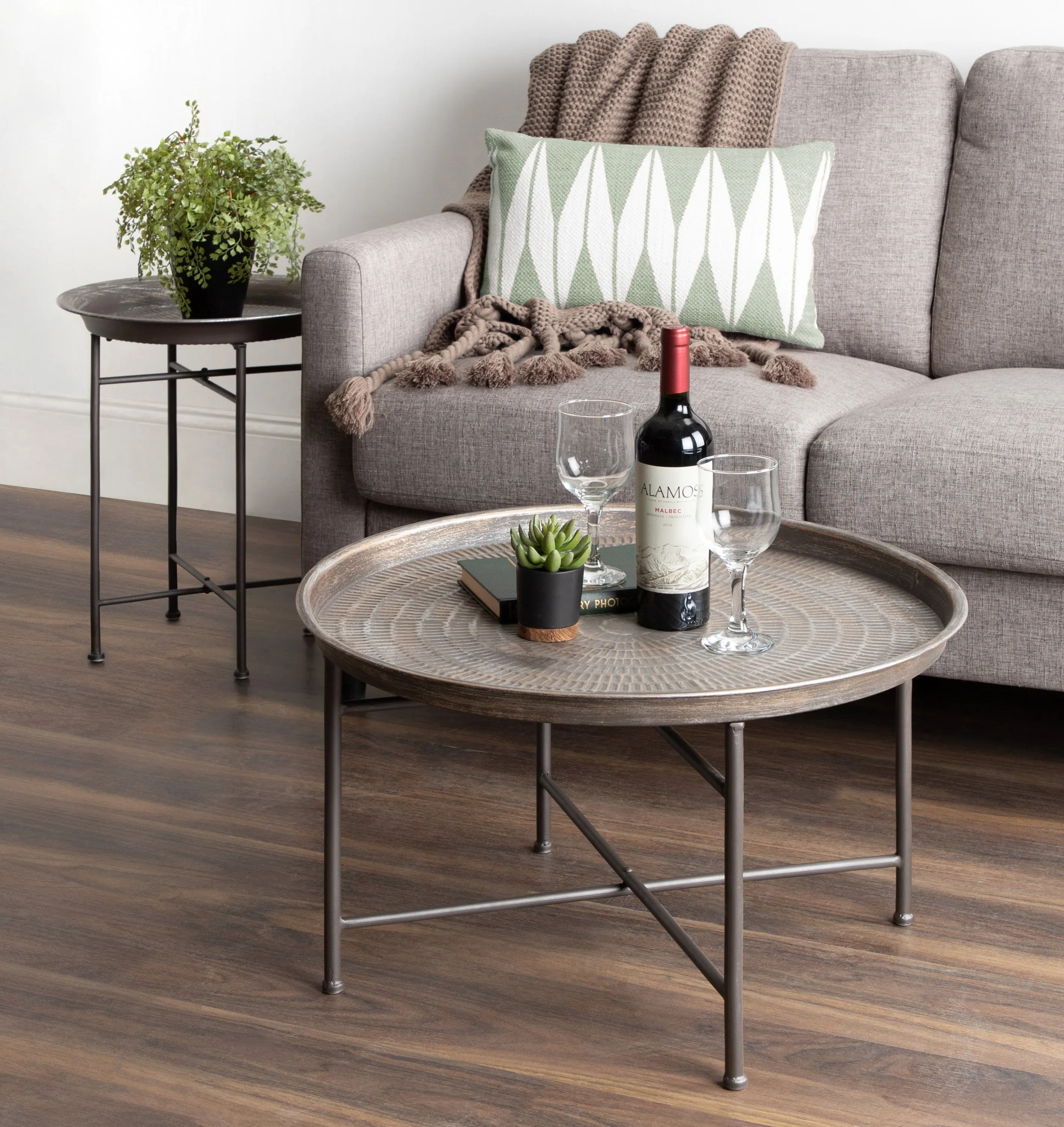 Mahdavi Round Metal Coffee Table