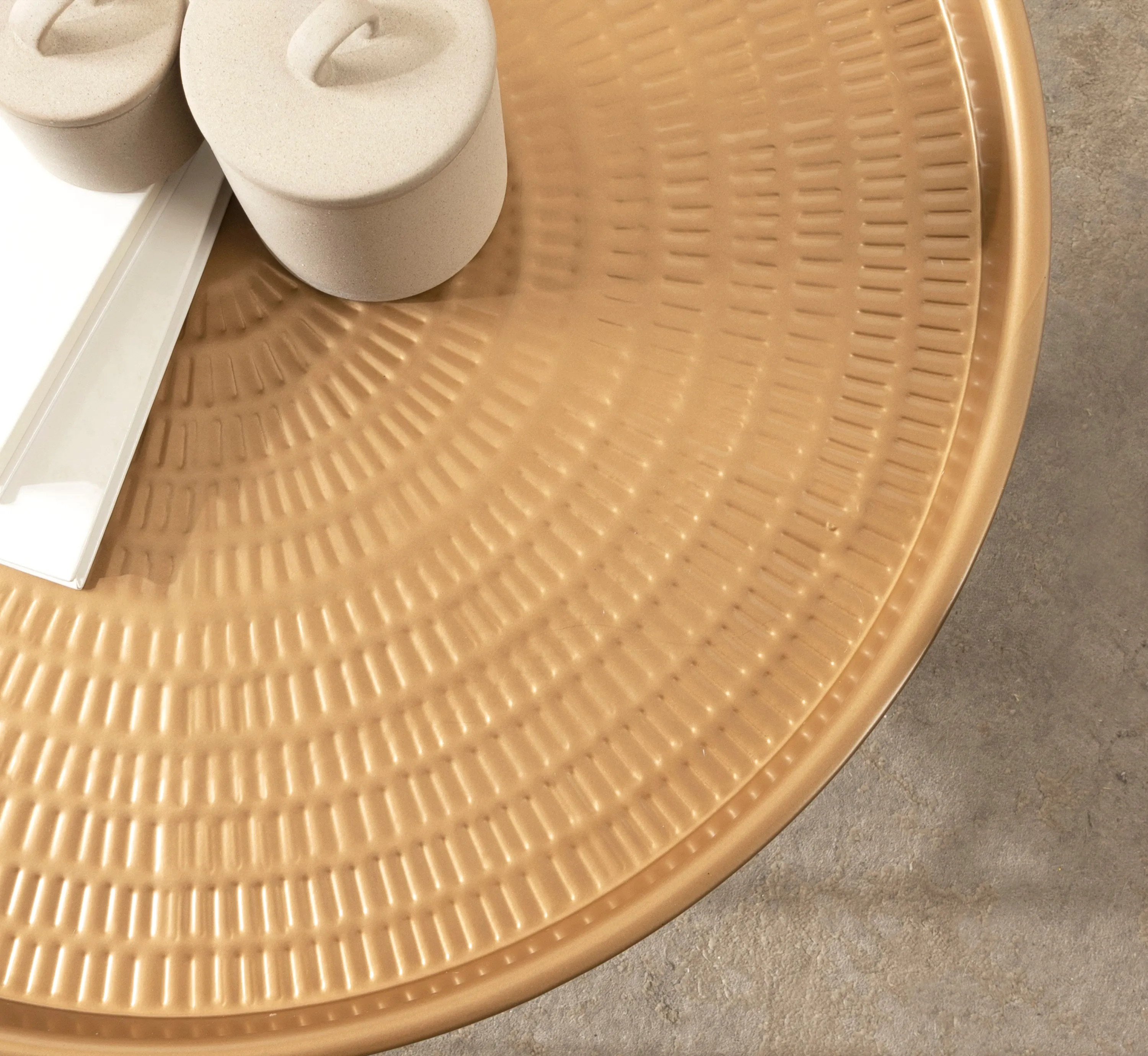 Mahdavi Round Metal Coffee Table