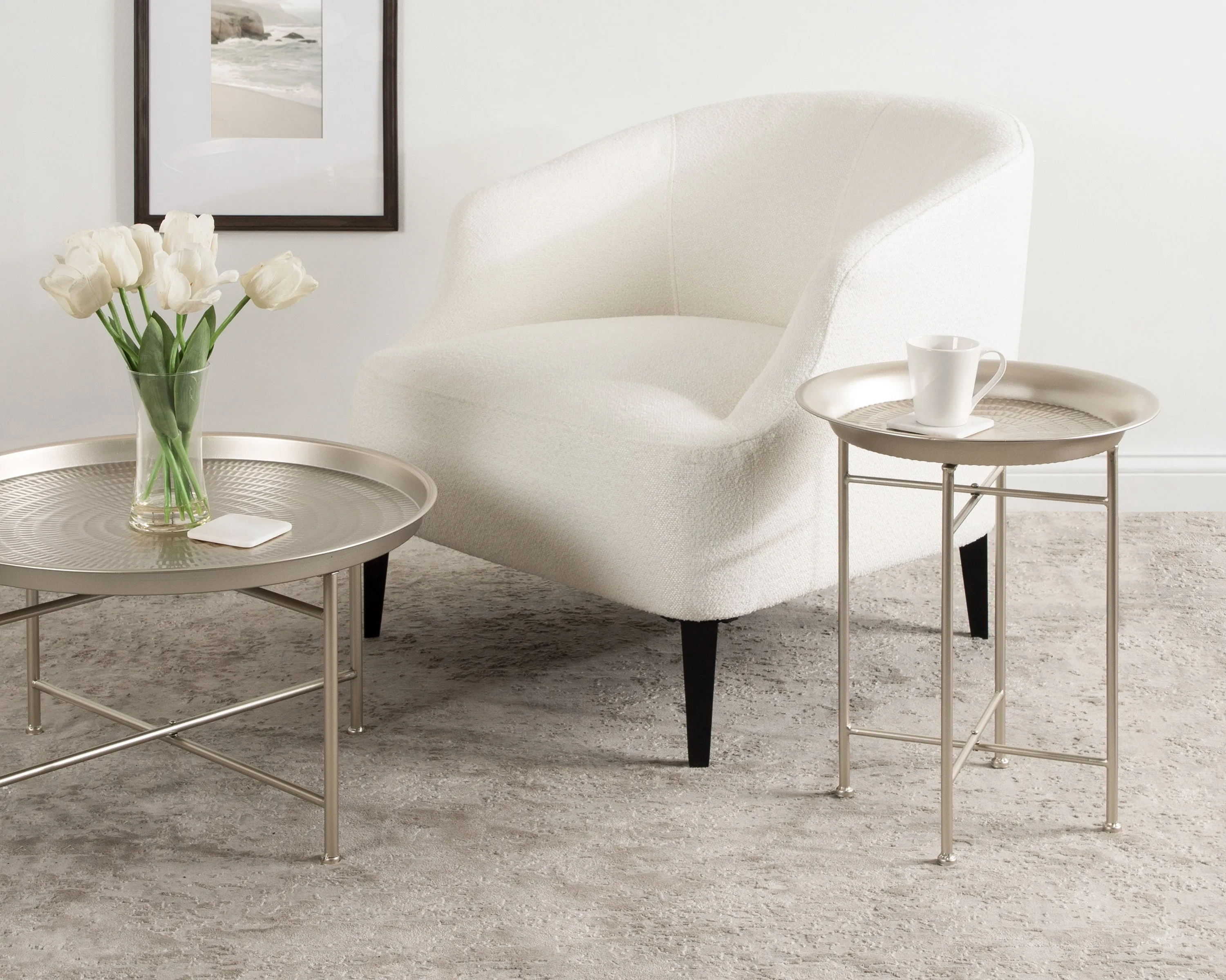 Mahdavi Round Metal Coffee Table