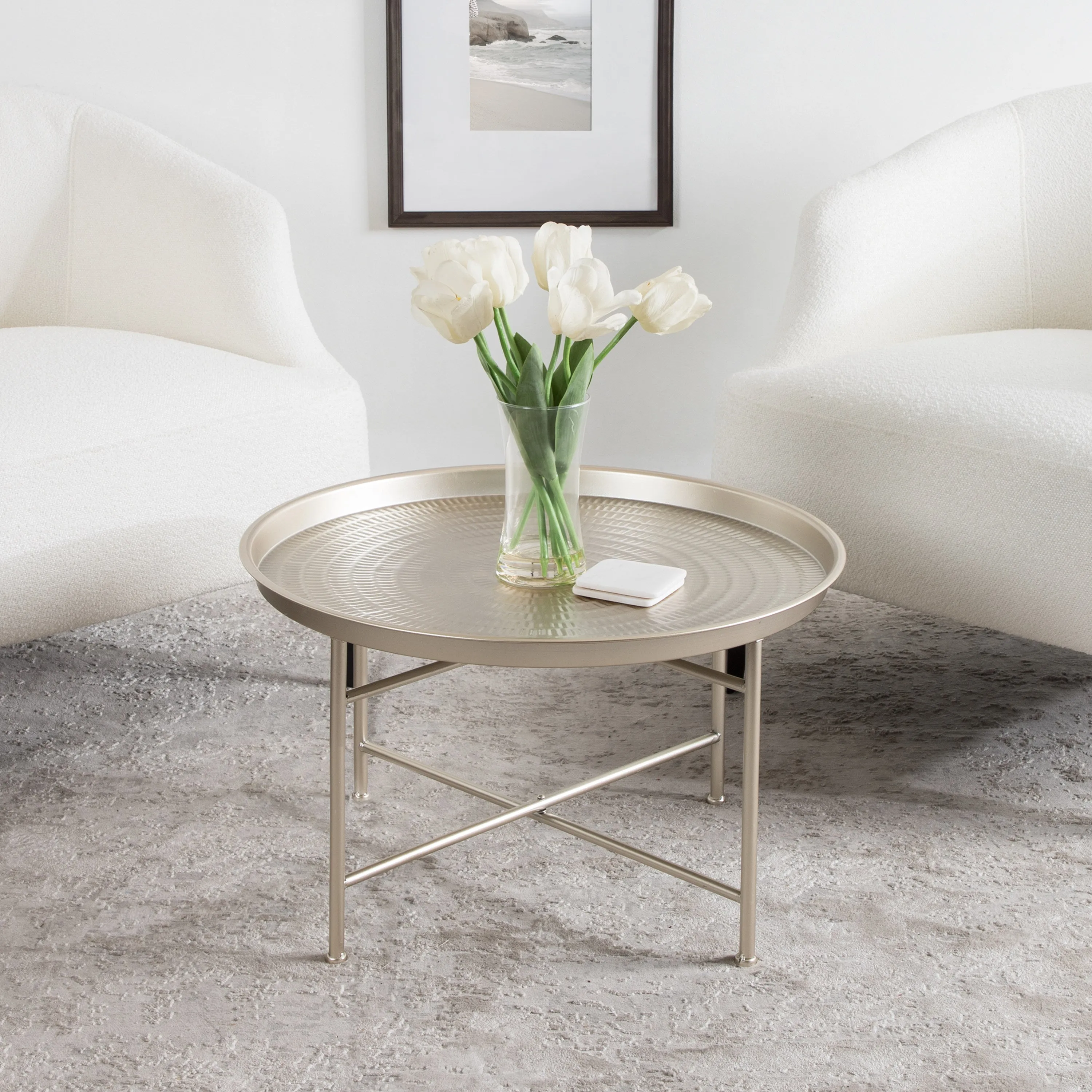 Mahdavi Round Metal Coffee Table