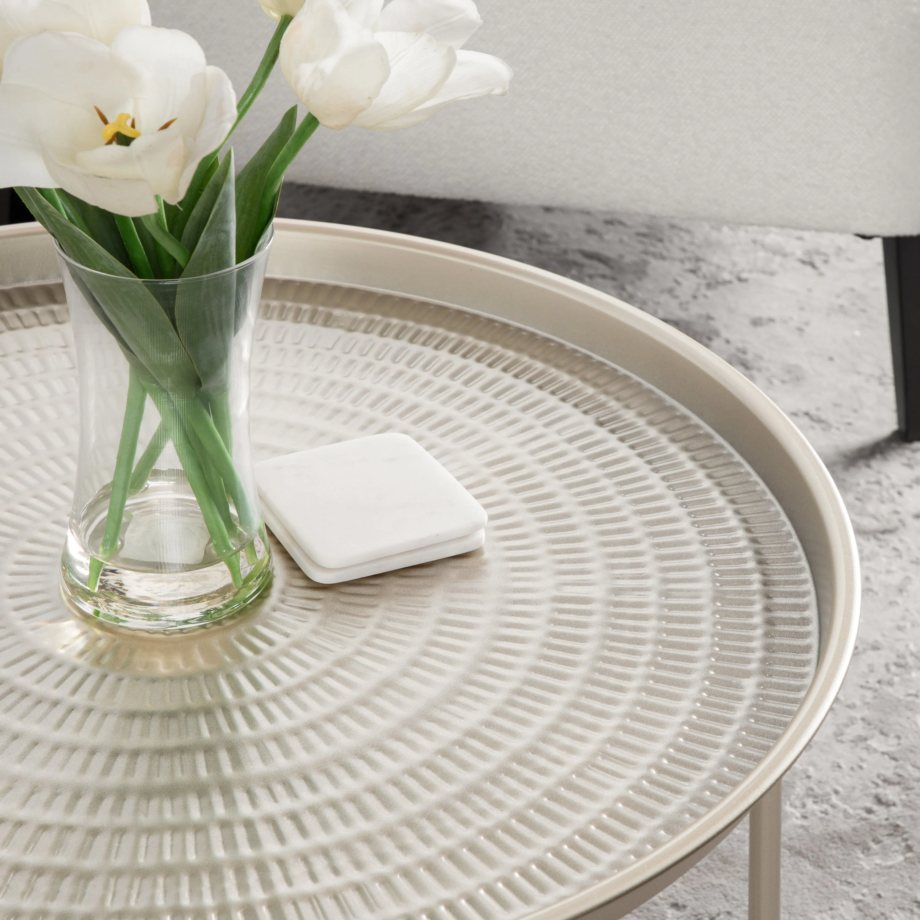 Mahdavi Round Metal Coffee Table