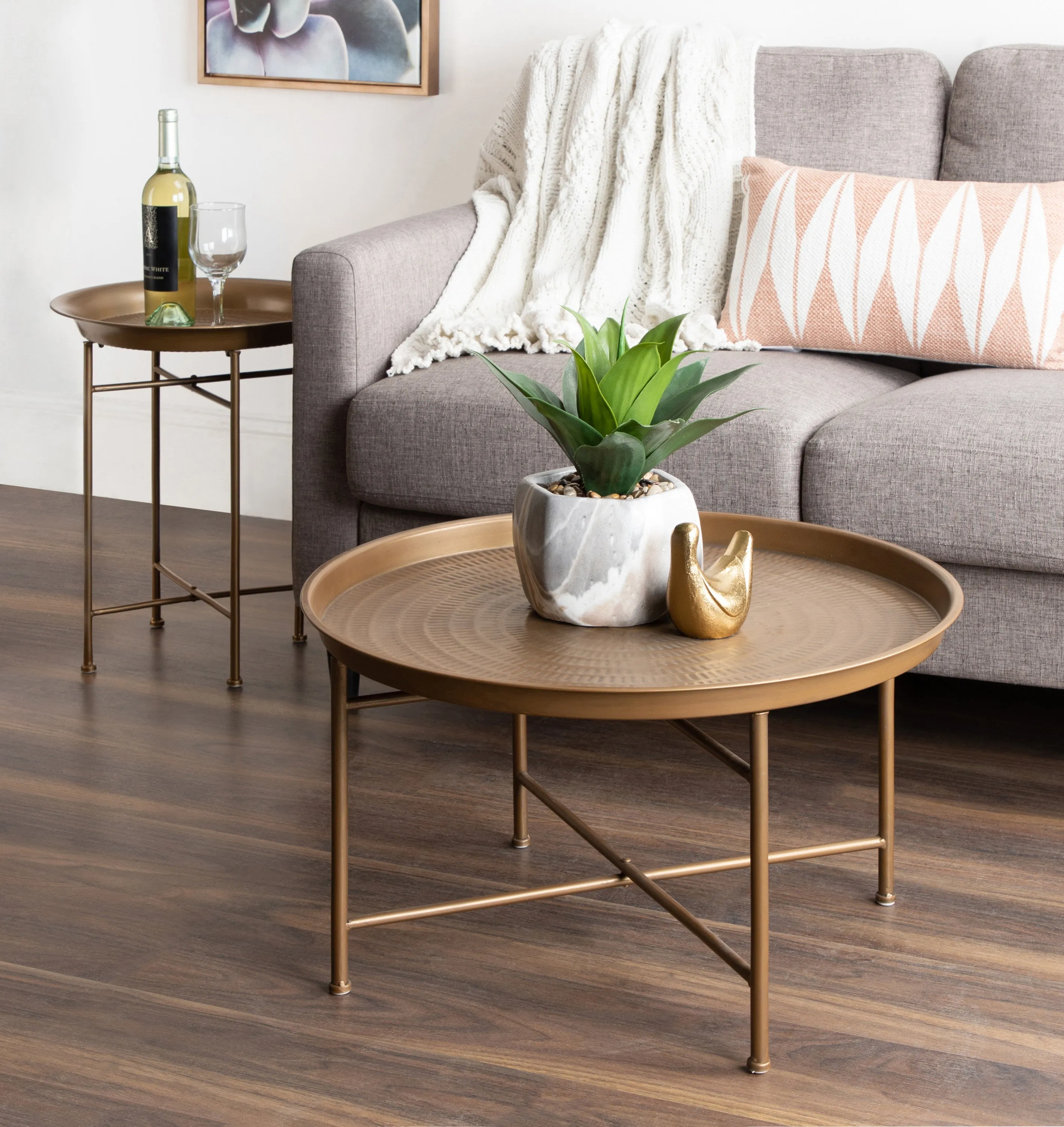 Mahdavi Round Metal Coffee Table