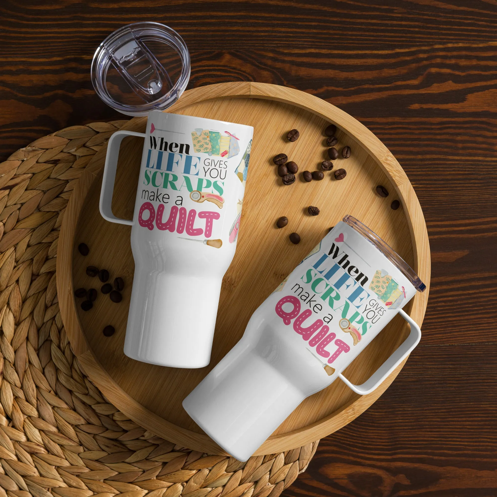 Make a Quilt 25 oz Travel Mug