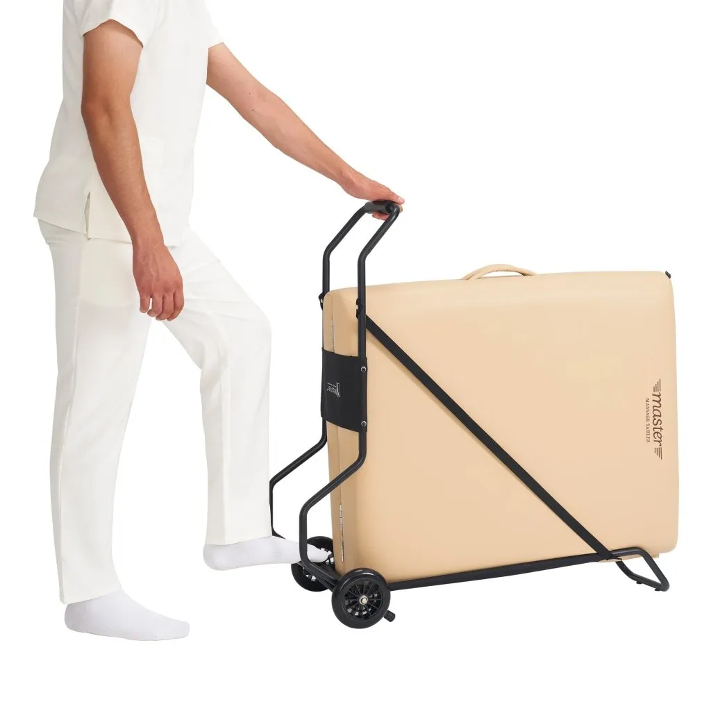 Master Massage Universal Foldable Massage Table Cart for Portable Massage Beds- Lightweight Massage Table Folding Travel Skate with Large Rubber Wheels Fits Most Brands & Sizes