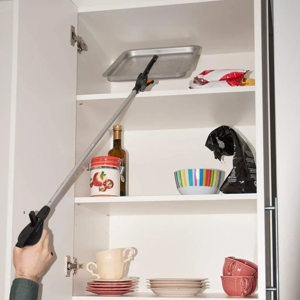 MedPro  Ultra Grip Folding Reacher Extender with Rubberized Clamp, Reach Assist Tool for Picking Up Objects