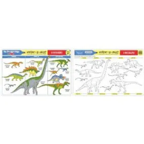 Melissa & Doug Dinosaurs Color A Mat Single