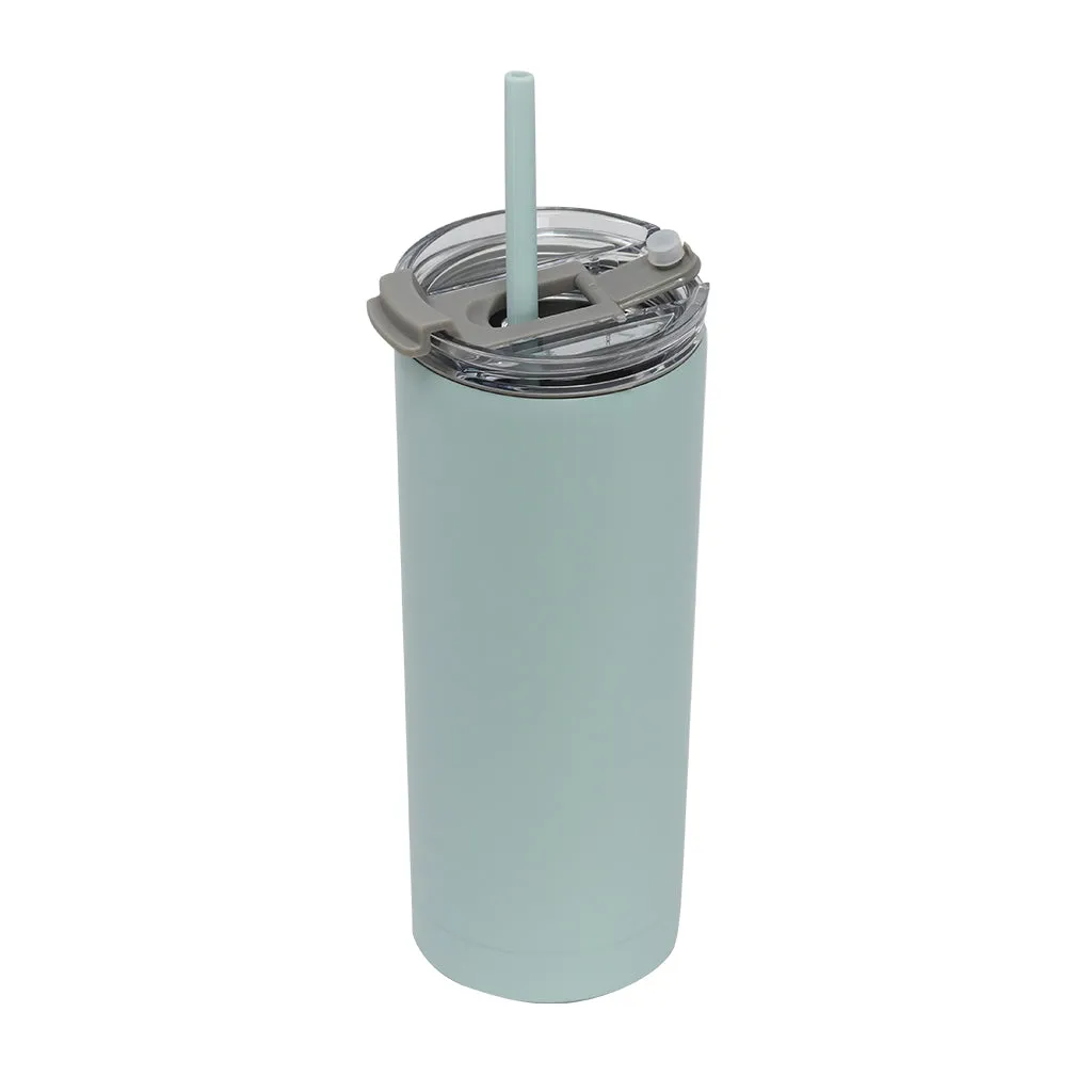 MIRA Modern Tumbler with Straw and Flip Lid, 20 oz (600 ml)